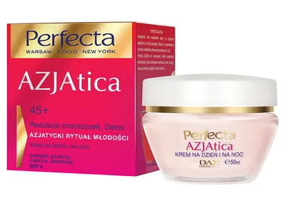 Perfecta AZJAtica, Krem na dzień i na noc  45+ `Redukcja zmarszczek, detox`