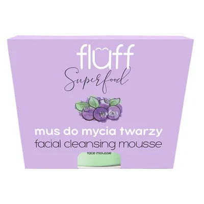 Fluff Superfood, Facial Cleansing Mousse Wild Blueberries (Mus do mycia twarzy `Jagody leśne`)