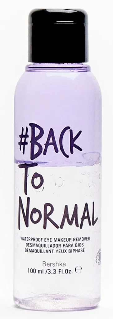 Bershka #backtonormal, Waterproof Eye Makeup Remover (Płyn do demakijażu oczu)