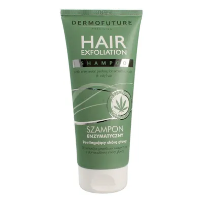 Dermofuture Precision Hair Exfoliation Shampoo (Szampon enzymatyczny peelingujący skórę głowy do włosów  przetłuszczających się i wrażliwej skóry głowy)