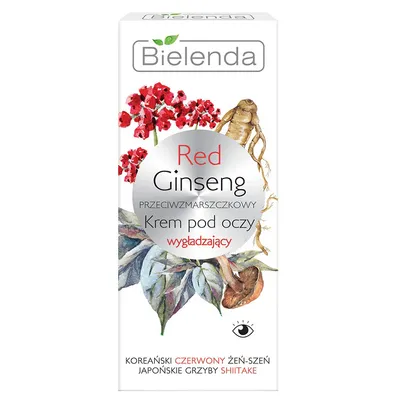 Bielenda Red Ginseng, Przeciwzmarszczkowy krem pod oczy wygładzający