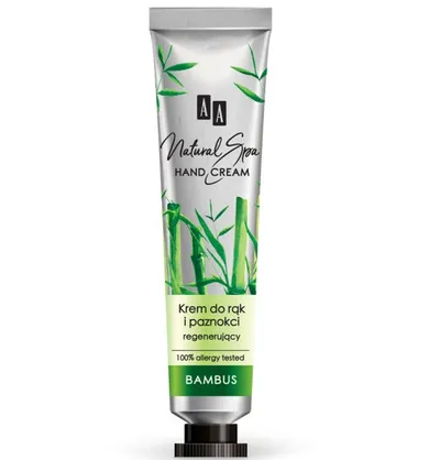 AA Natural Spa, Regenerujący krem do rąk i paznokci z bambusem