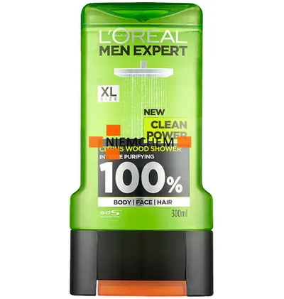 L'Oreal Paris Men Expert, Clean Power, Citrus Wood Shower 3 in 1 (Żel pod prysznic)