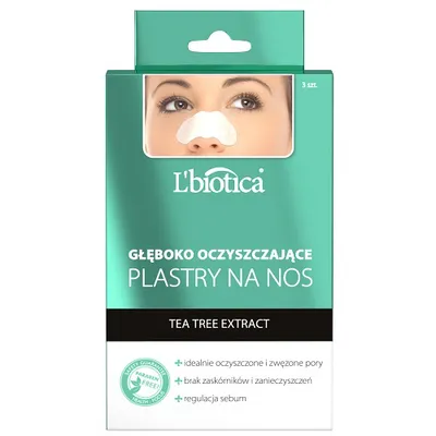 L'biotica Głęboko oczyszczające plastry na nos