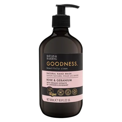 Baylis & Harding Goodness Rose & Geranium hand wash (Mydło do rąk w płynie `Róża i geranium`)