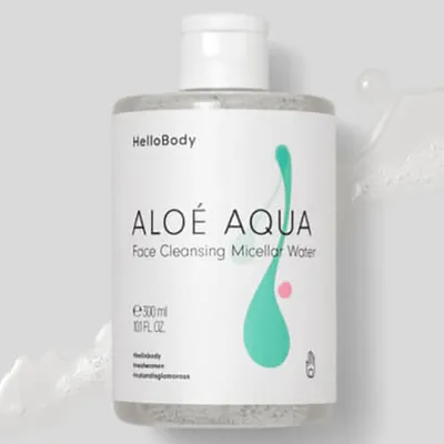 HelloBody Aloe Aqua, Face Cleansing Micellar Water (Oczyszczający płyn micelarny)