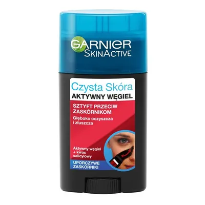 Garnier Skin Active, Czysta Skóra, Sztyft przeciw zaskórnikom ` Aktywny węgiel`