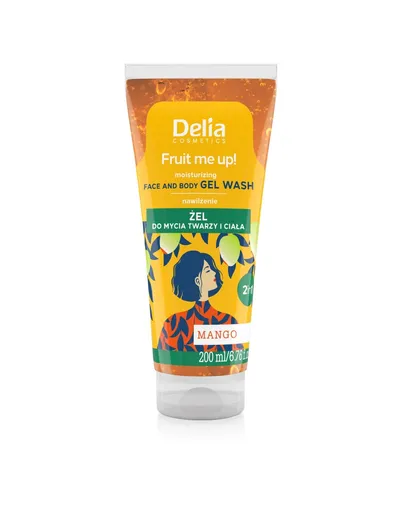 Delia Fruit Me Up!, Żel do mycia twarzy i ciała `Mango`