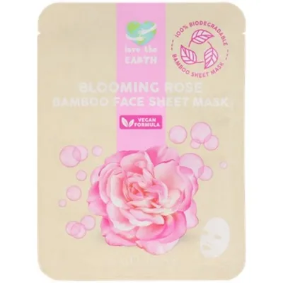 Action Blooming Rose Bamboo Face Sheet Mask (Bambusowa maseczka do twarzy)