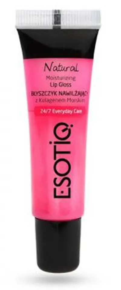 Esotiq Natural, Moisturizing Lip Gloss (Nawilżający błyszczyk z kolagenem morskim)