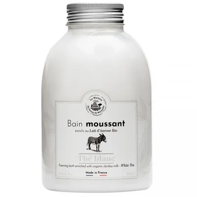 La Maison du Savon Bain Moussant Lait d' Anesse Bio The Blanc (Pieniący krem do kąpieli z oślim mlekiem `Biała herbata`)