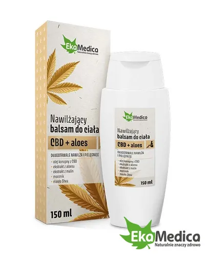 EkaMedica Nawilżający balsam do ciała `CBD + aloes`
