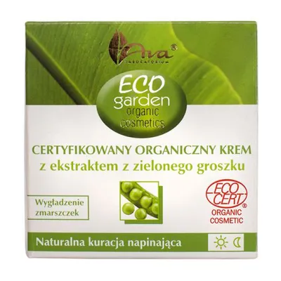 Laboratorium Kosmetyczne AVA Eco Garden, Certyfikowany organiczny krem z ekstraktem z zielonego groszku