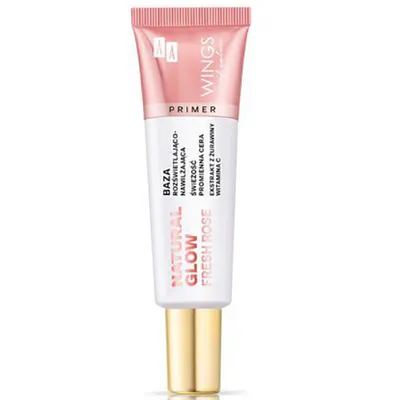 AA Wings of Color Natural Glow Fresh Rose Primer (Baza pod makiaż rozświetlająco- nawilżająca)