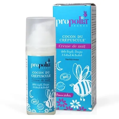 Beeyes Propolia, Cocon du Crepuscule, Creme de Nuit (Nawilżający krem do cery suchej na noc)