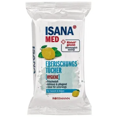 Isana Med, Erfrischungstücher (Chusteczki odświeżające i higieniczne)