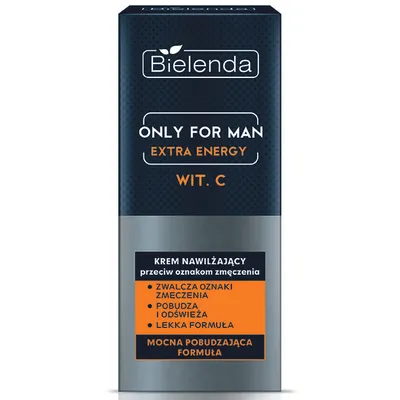 Bielenda Only For Men, Extra Energy, Nawilżający krem przeciw oznakom zmęczenia