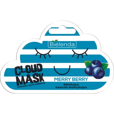 Bielenda Cloud Mask Merry Berry, Bąbelkująca maseczka detoksykująca
