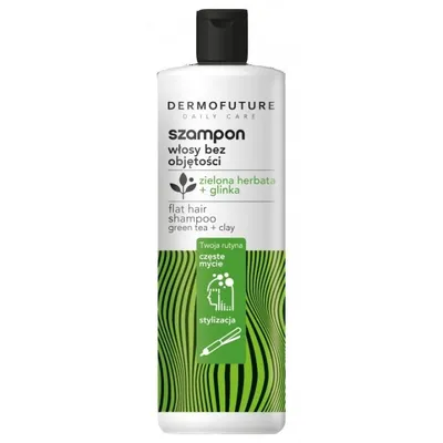 Dermofuture Precision Szampon  z zieloną herbatą i glinką  do włosów bez objętości