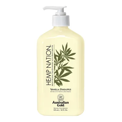 Australian Gold Hemp Nation, Vanilla Pineapple Moisturizing Tan Extender with Hemp Seed Oil (Balsam do ciała przedłużający opaleniznę)
