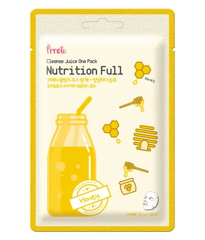Prreti Skin Smoothie, Cleanse Juice One Pack Nutrition Full Honey (Maseczka wygładzająca w płacie `Miód`)