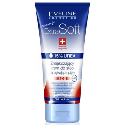 Eveline Cosmetics Extra Soft, Zmiękczający krem do stóp na pękające pięty