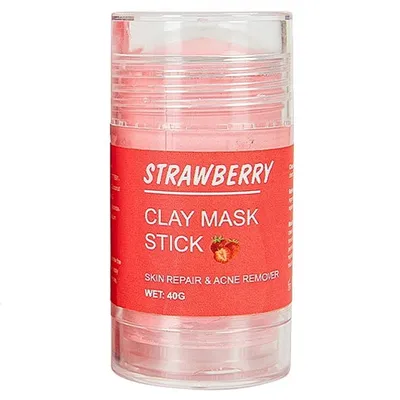 Melao Clay Mask Stick Strawberry (Maska do twarzy oczyszczająco - rozświetlająco - nawilżająca)