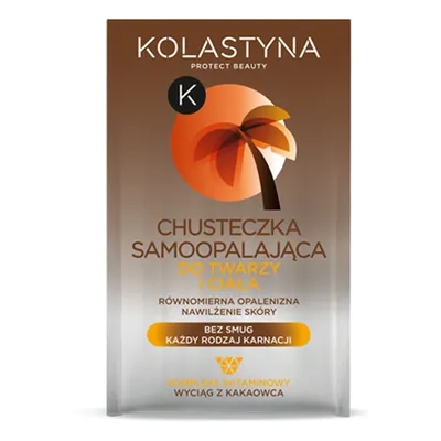Kolastyna Chusteczka samoopalająca do twarzy i ciała