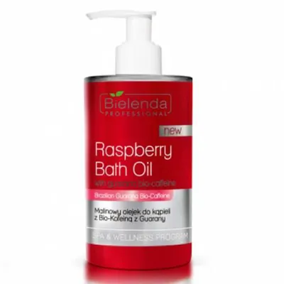 Bielenda Professional Raspberry Bath Oil with Guarana Bio-Coffeine (Malinowy olejek do kąpieli)