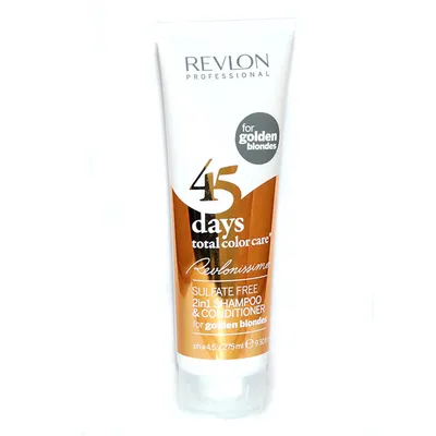 Revlon 45 Days Total Color Care,  Sulfate Free 2 in 1 Shampoo & Conditioner for Golden Blondes (2 w 1 szampon i odżywka do włosów)