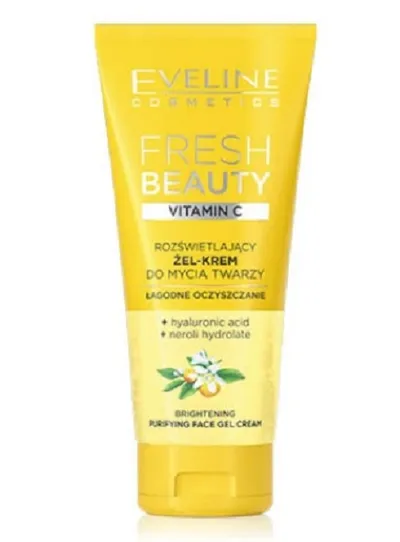 Eveline Cosmetics Fresh Beauty, Vitamin C, Rozświwtlający żel-krem do mycia twarzy