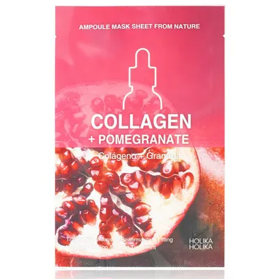 Holika Holika Ampoule Mask Sheet From Nature Collagen + Pomegranate (Maseczka płócienna o działaniu ujędrniającym)