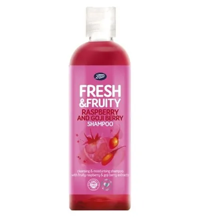 Boots Fresh & Fruity, Rapsberry and Goji Berry Shampoo (Szampon do włosów `Malina i jagody goji`)