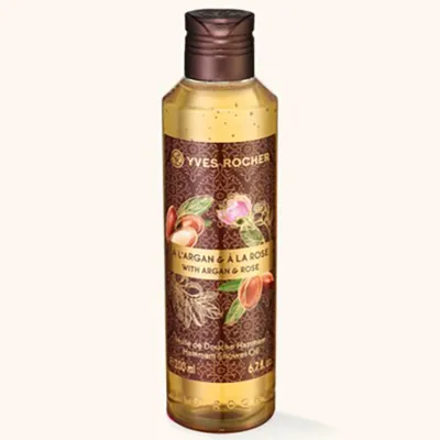 Yves Rocher Hammam Huile de Douche a l`Argan & a la Rose (Orientalny olejek pod prysznic `Olejek arganowy & róża`)