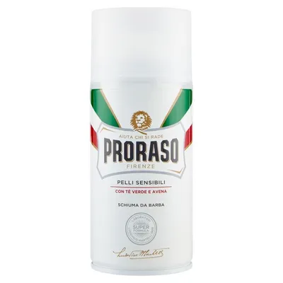 Proraso Shaving Foam Sensitive Skin with Green Tea and Oats (Pianka do golenia do skóry wrażliwej)