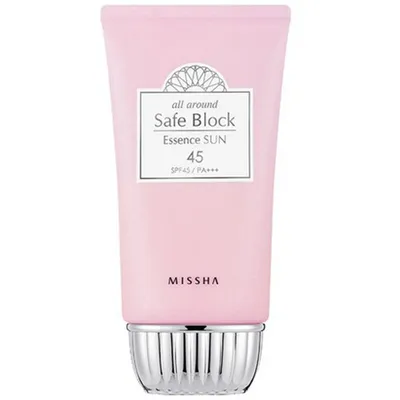 Missha All - Around, Safe Block Essence Sun SPF 45 PA +++ (Lekki krem ochronno - nawilżający)
