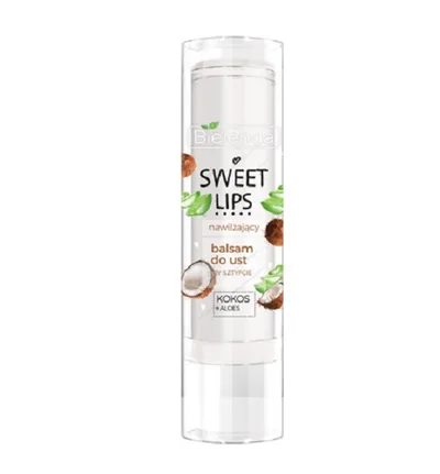 Bielenda Sweet Lips, Balsam do ust w sztyfcie `Kokos + aloes`