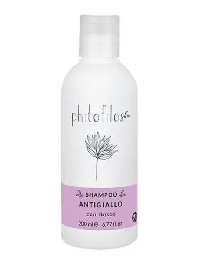 Phitofilos Shampoo Antigiallo Con Ibisco (Szampon łagodny z hibiskusem niwelujący żółte tony)