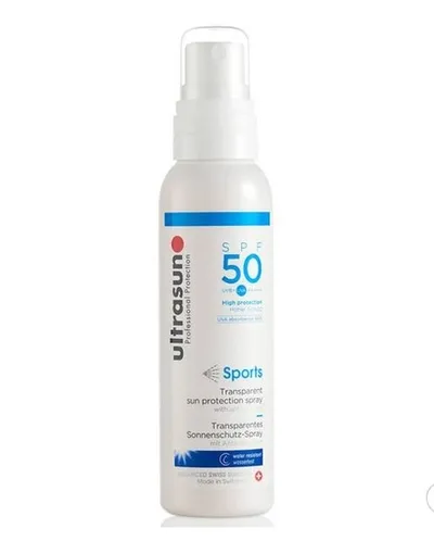 Ultrasun Sports, Transparent Sun Protection Spray SPF 50 (Ochronna mgiełka do ciała)