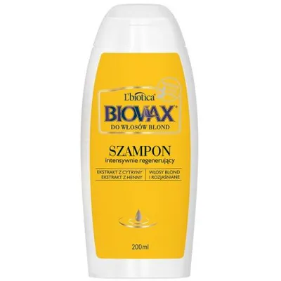 L'biotica Biovax Intensywnie regenerujący szampon do włosów blond