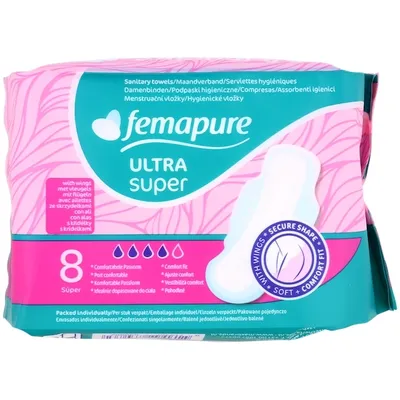 Action Femapure, Ultra Super Sanitary Towels (Podpaski higieniczne)