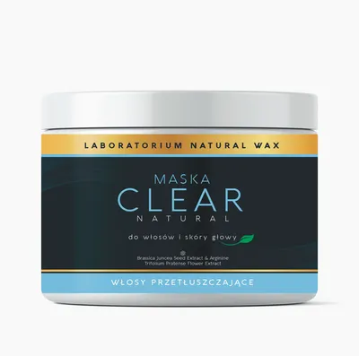 Laboratorium Natural Wax Clear, Maska do włosów i skóry głowy do włosów przetłuszczających z kompleksem anti-sebum