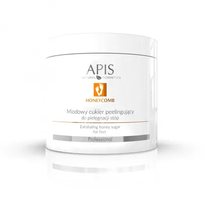 Apis Professional, Honeycomb, Exfoliating Honey Sugar for Feet (Miodowy cukier peelingujący do pielęgnacji stóp `Plaster miodu`)
