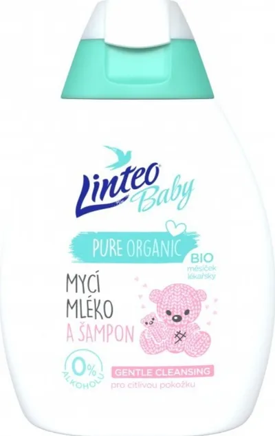 Linteo Baby, Pure Organic, Mleczko- szampon do mycia dla dzieci