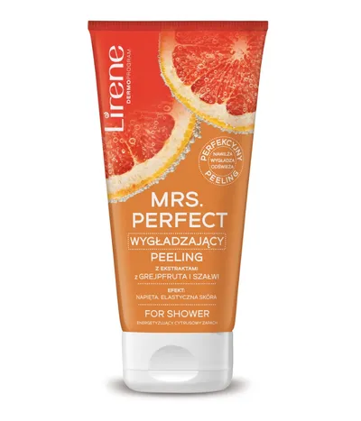 Lirene Dermoprogram Mrs. Perfect, Wygładzający peeling z ekstraktami z grejpfruta i szałwii