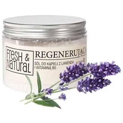 Fresh&Natural Regenerująca sól do kąpieli z lawendą i witamina B5