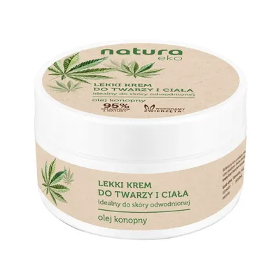 Natura Eko Lekki krem do twarzy i ciała regenerujący `Olej konopny`