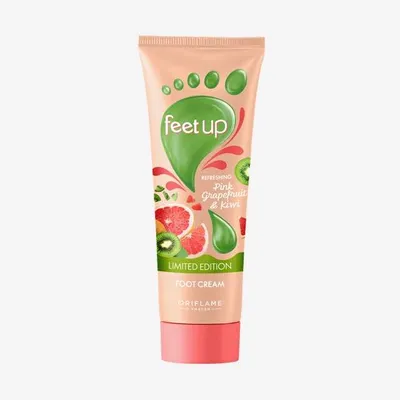 Oriflame Feet Up, Pink Grapefriut & Kiwi Refreshing Foot Cream (Odświeżający krem do stóp `Różowy grejpfrut i kiwi`)