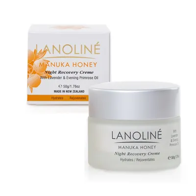 Lanoline Manuka Honey, Night Recovery Creme with Lavender & Evening Primerose Oil (Aktywny krem naprawczy na noc)