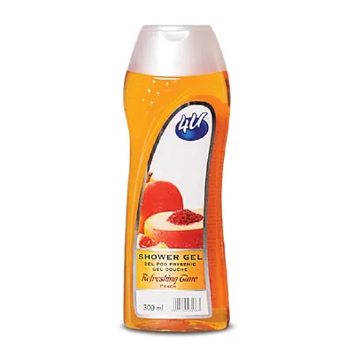 4U Refreshing Time Peach Shower Gel (Żel pod prysznic Brzoskwinia)